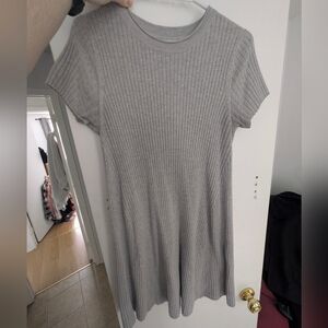 Zara Light Gray Knit Mini Dress